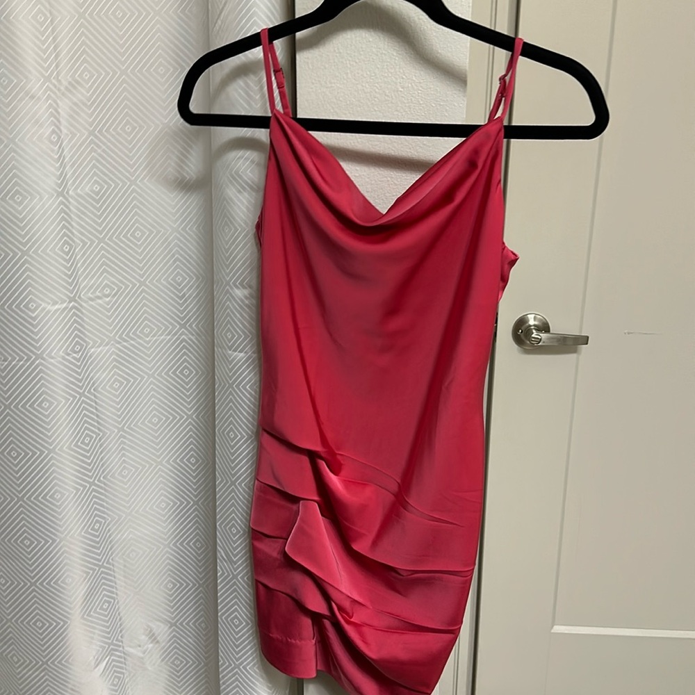 Revolve NBD Pink Satin Mini Dress XS